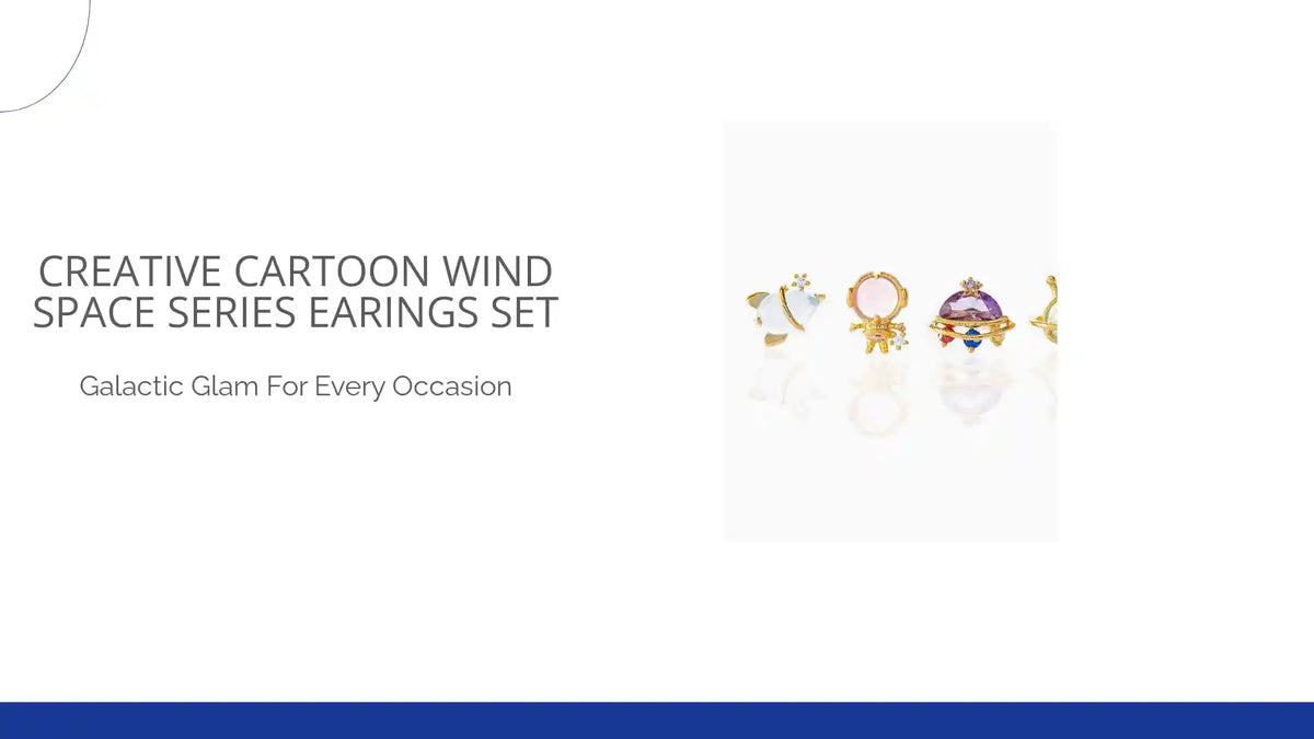Creative Cartoon Wind Space Series Earings Set by@Outfy