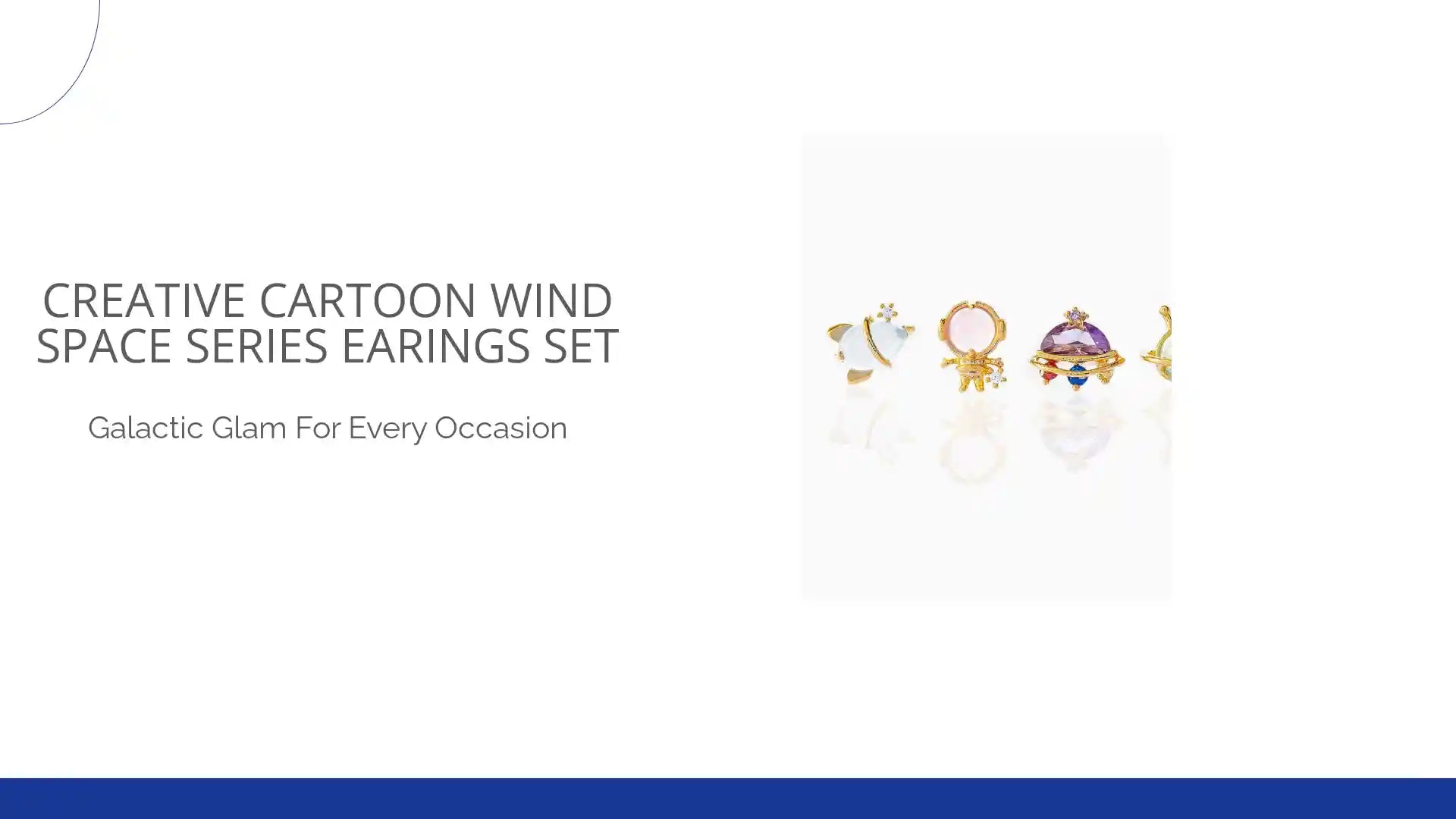 Creative Cartoon Wind Space Series Earings Set by@Outfy