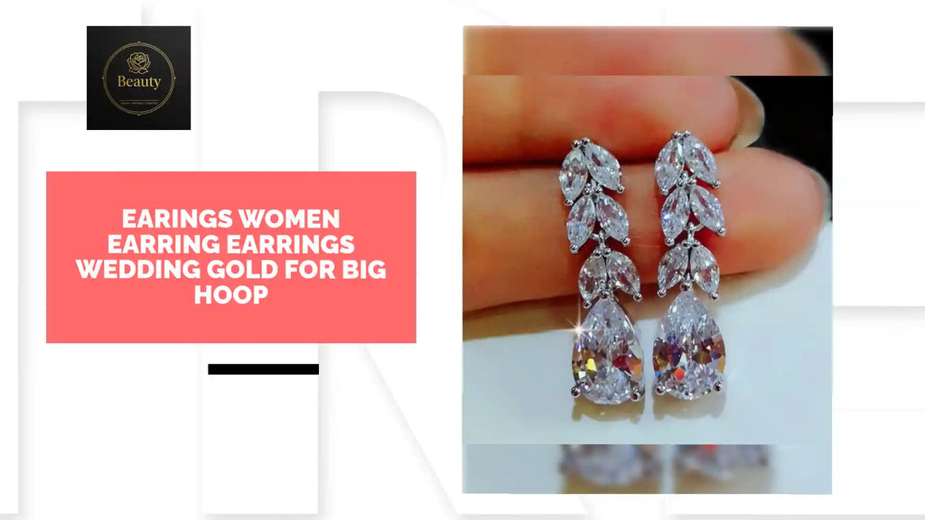 Earings Women Earring Earrings Wedding Gold For Big Hoop by@Outfy